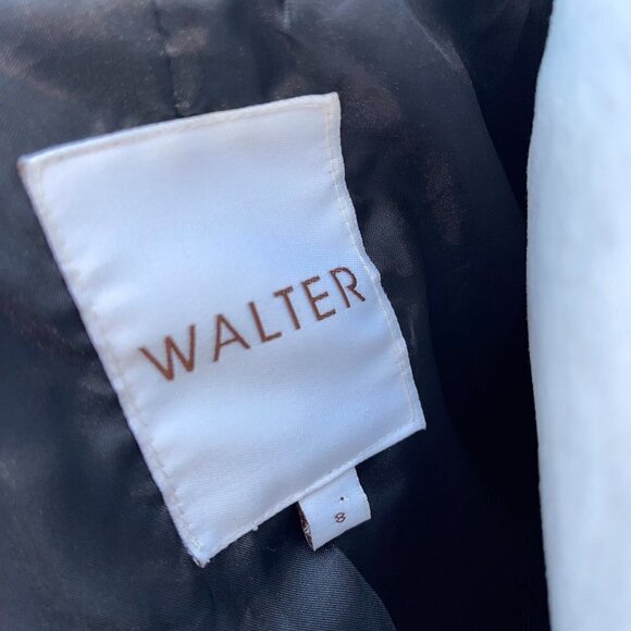 Walter Baker Double Breasted Blazer Womens Size 8 Vintage 90s Y2K Stripe Spandex - Picture 4 of 10